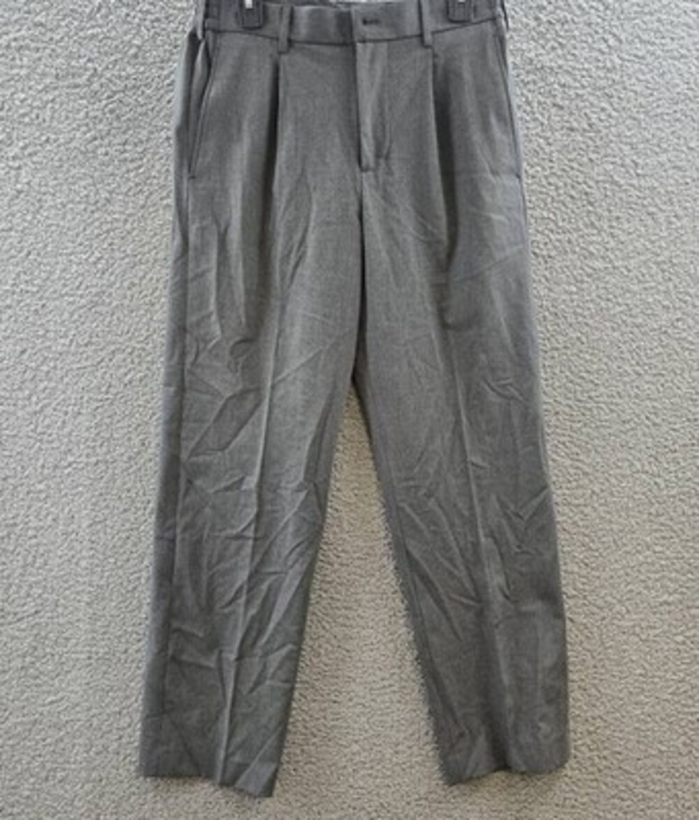 Tommy Hilfiger Relaxed-Fit Bi Stretch Pleated Dress Pants Men's 30Wx30L Gray